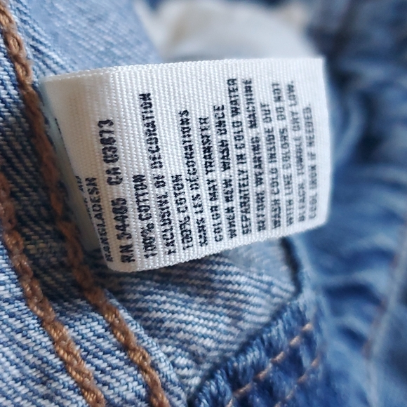 American Eagle Outfitters Denim Jean Jacket Small 100% Cotton - Picture 6 of 6